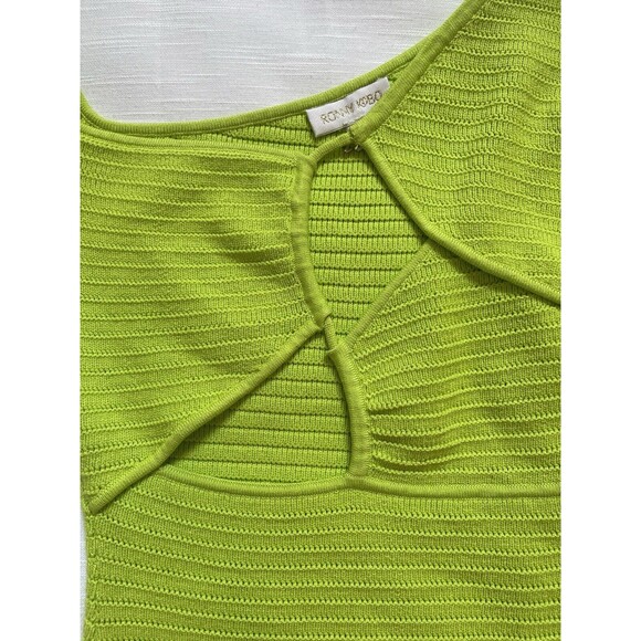 Ronny Kobo Flay Cut-Out Crochet Knit Top Sz Sm New W\O Tag - Picture 8 of 11